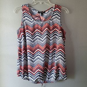 Banana Republic Navy Red White Tank Top, Size Small